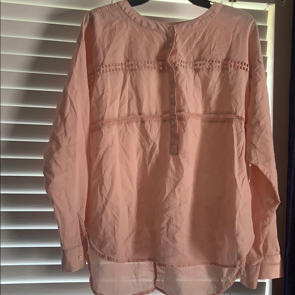 Pale pink loft blouse